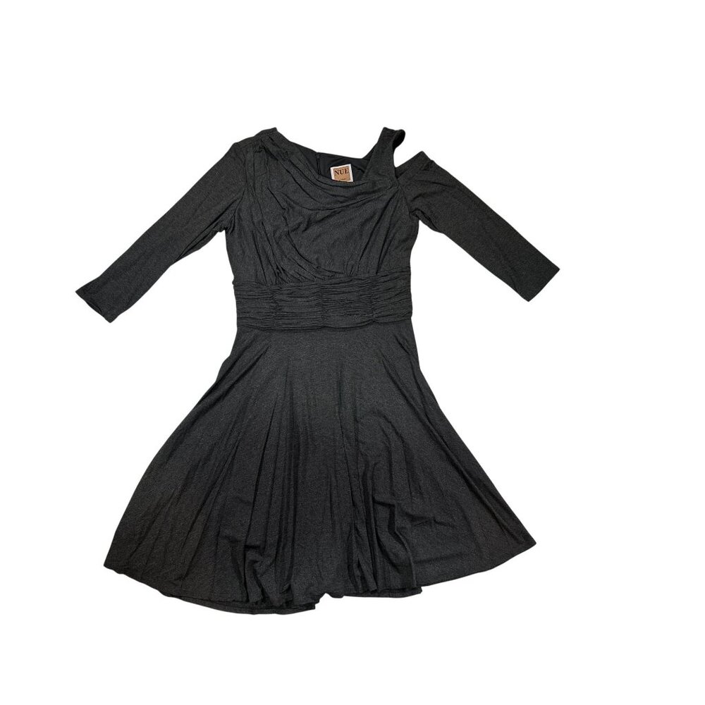 Nue By Shani Womens Grey Dress US Size 14 Body Architecture Lined Fit